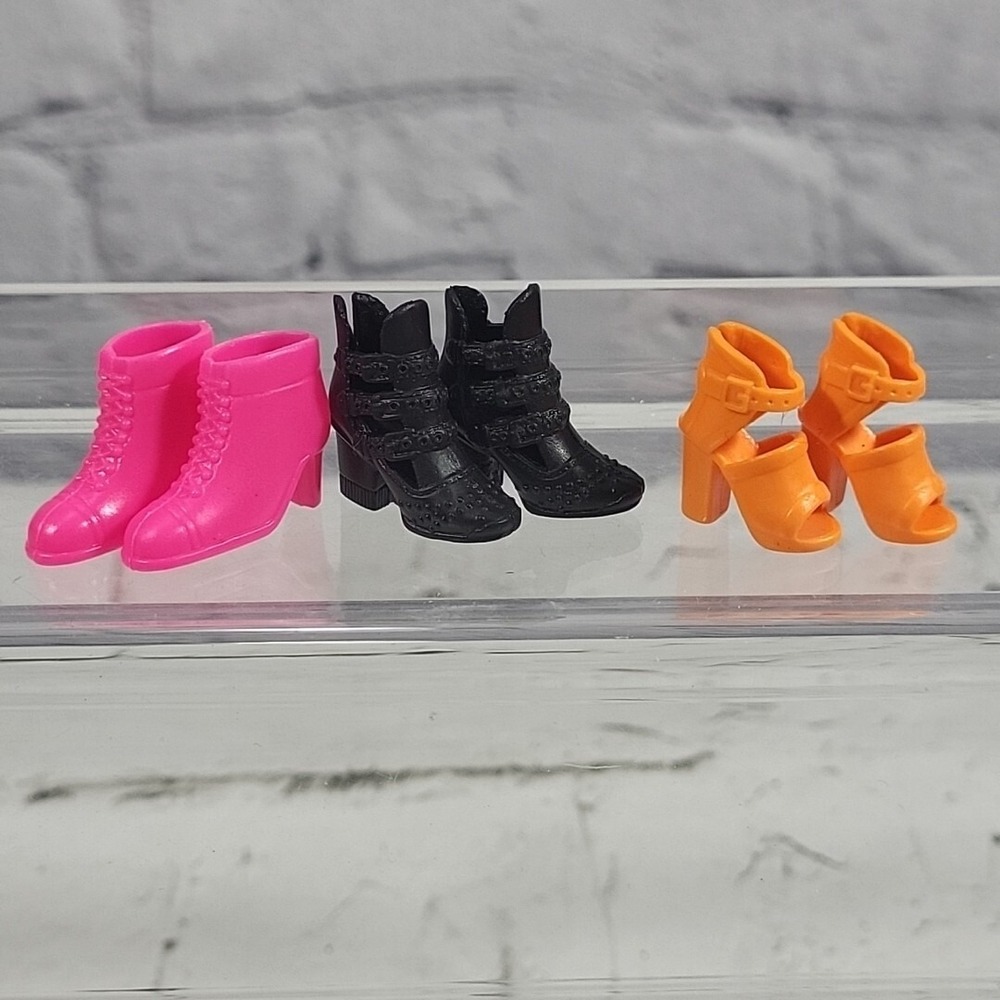 Barbie Shoes Boots Heels Lot of 3 Pair